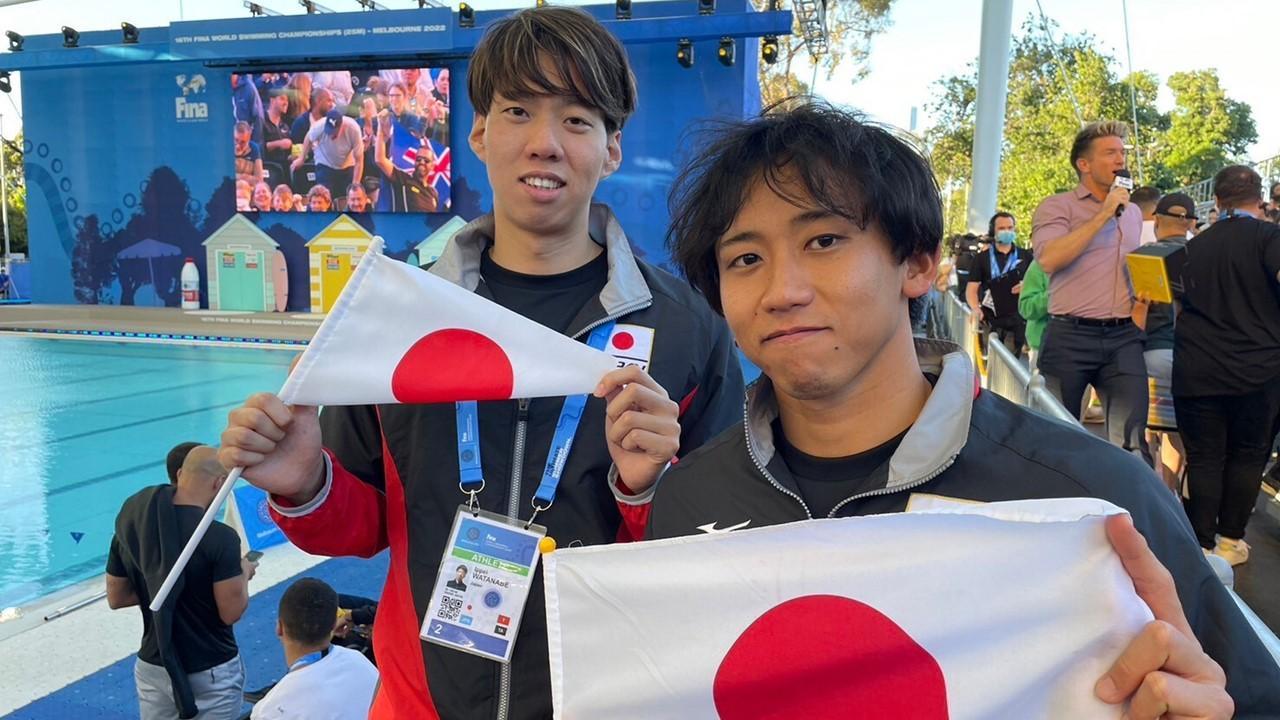 渡辺一平選手（写真左）と川本武史選手（写真右）。